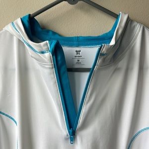 Old Navy quarter zip hooded jacket